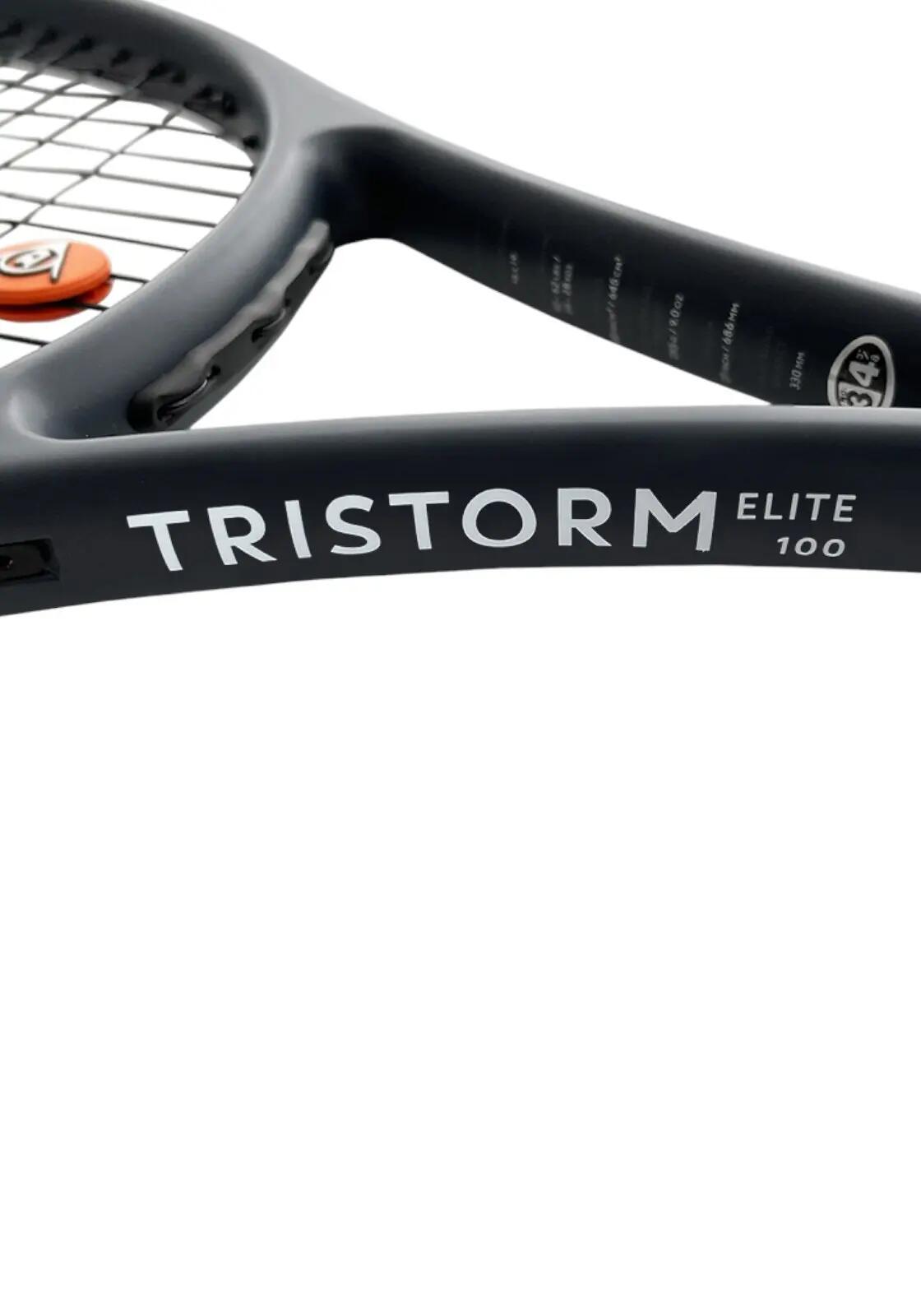 Raquete de ténis Dunlop Tristorm Elite 100 Preto/Cinza/Azul 2/5