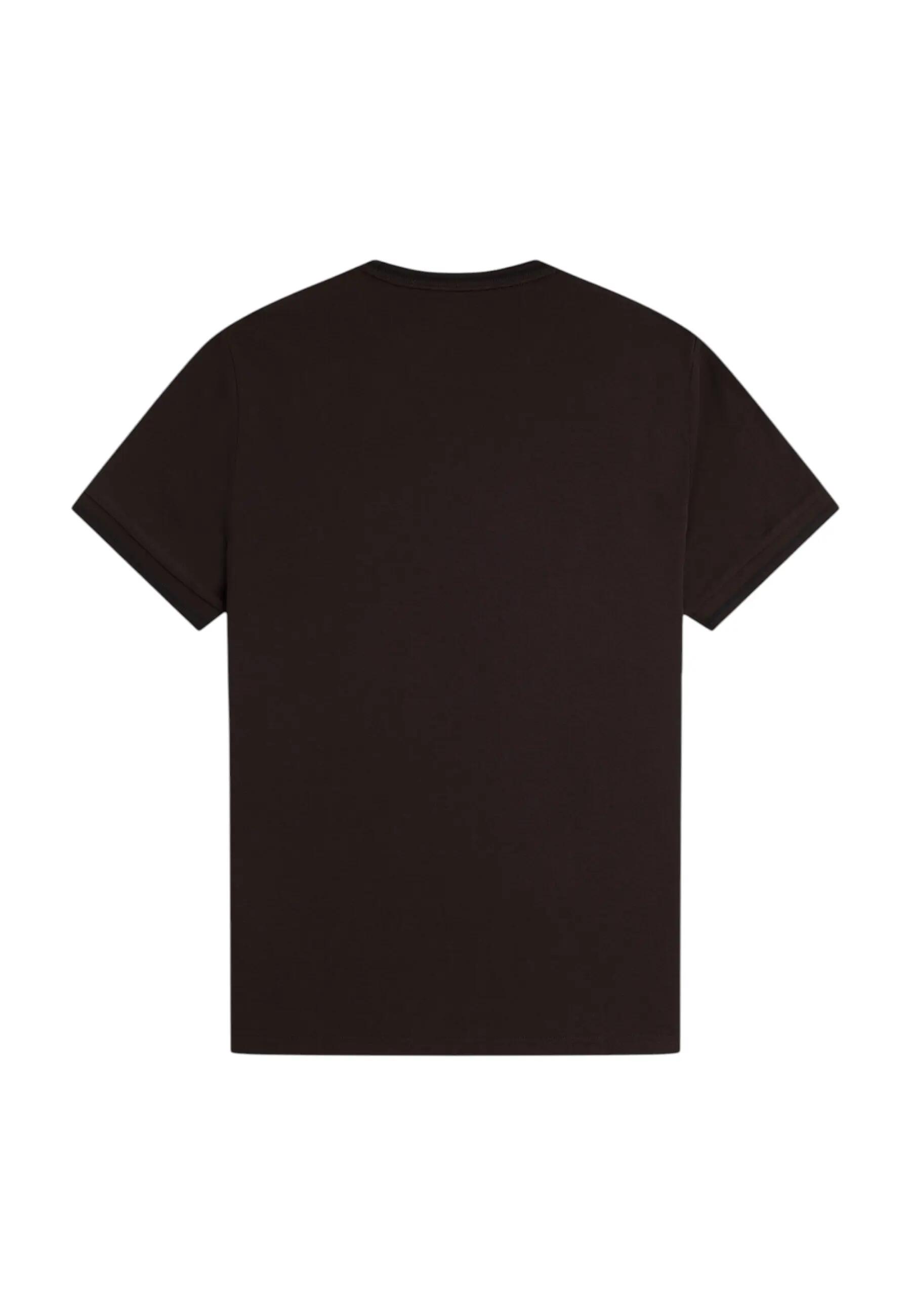 T-shirt com dupla bainha contrastante Fred Perry 2/7