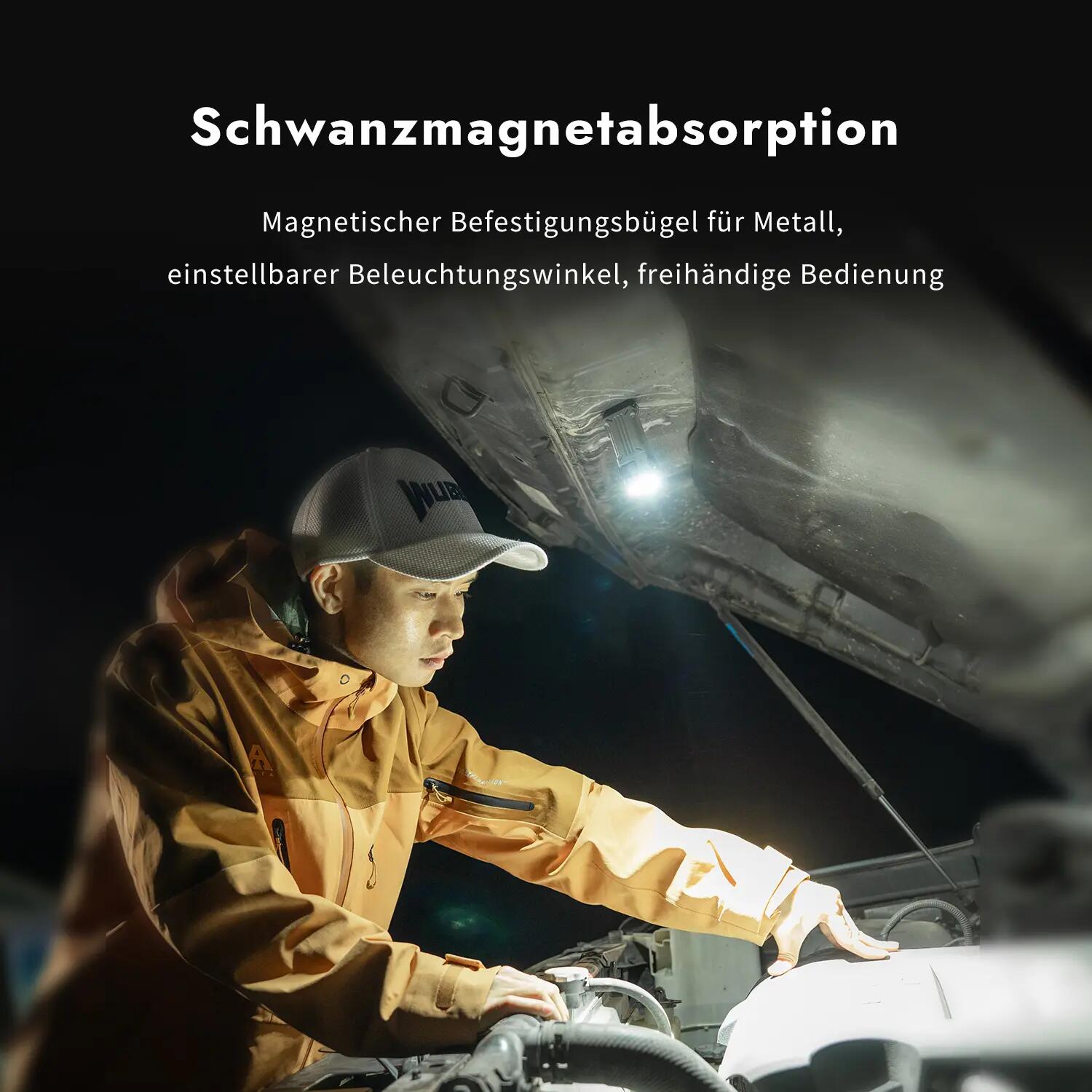 Wandern – Lampe mit Weiß- und Rotlicht, 1500 lm, Schwarz – WUBEN X2 Pro+ 11/15