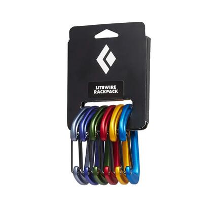 Carabine de grimpe Black Diamond Lite Wire Rackpack 6 unités
