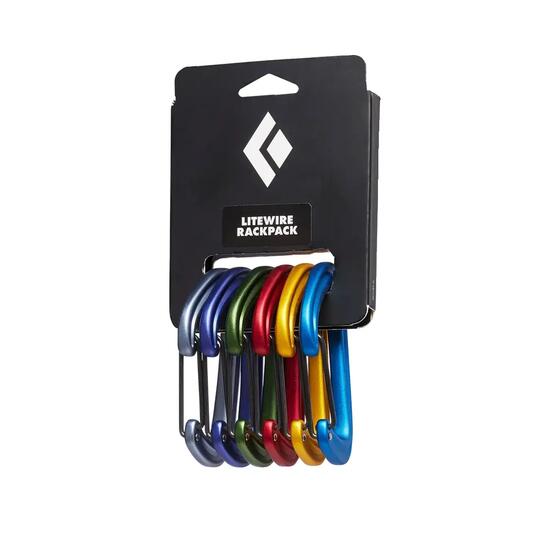 Carabine de grimpe Black Diamond Lite Wire Rackpack 6 unités