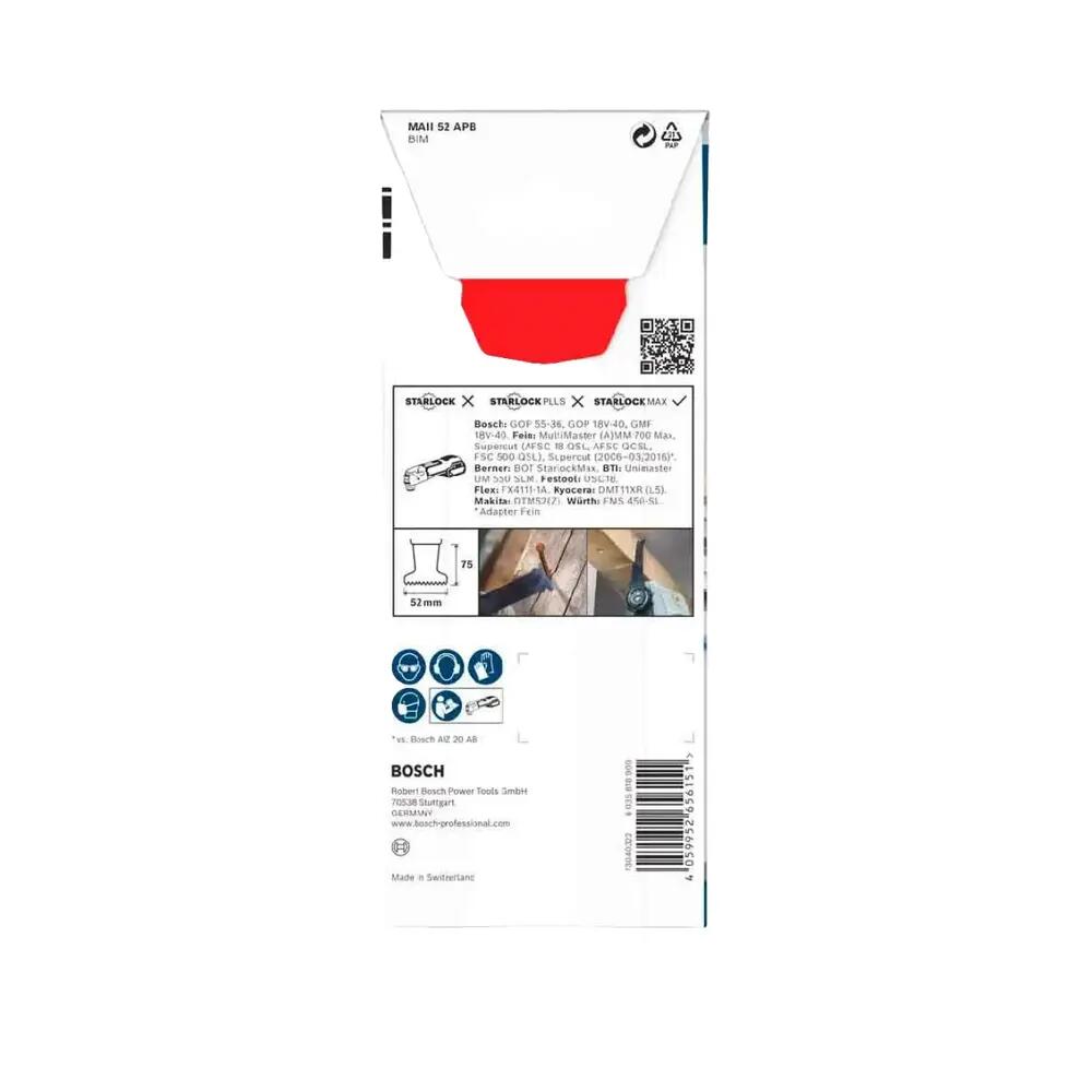Bosch Pro Multi-tool Blade MAII 52 APB 3/4