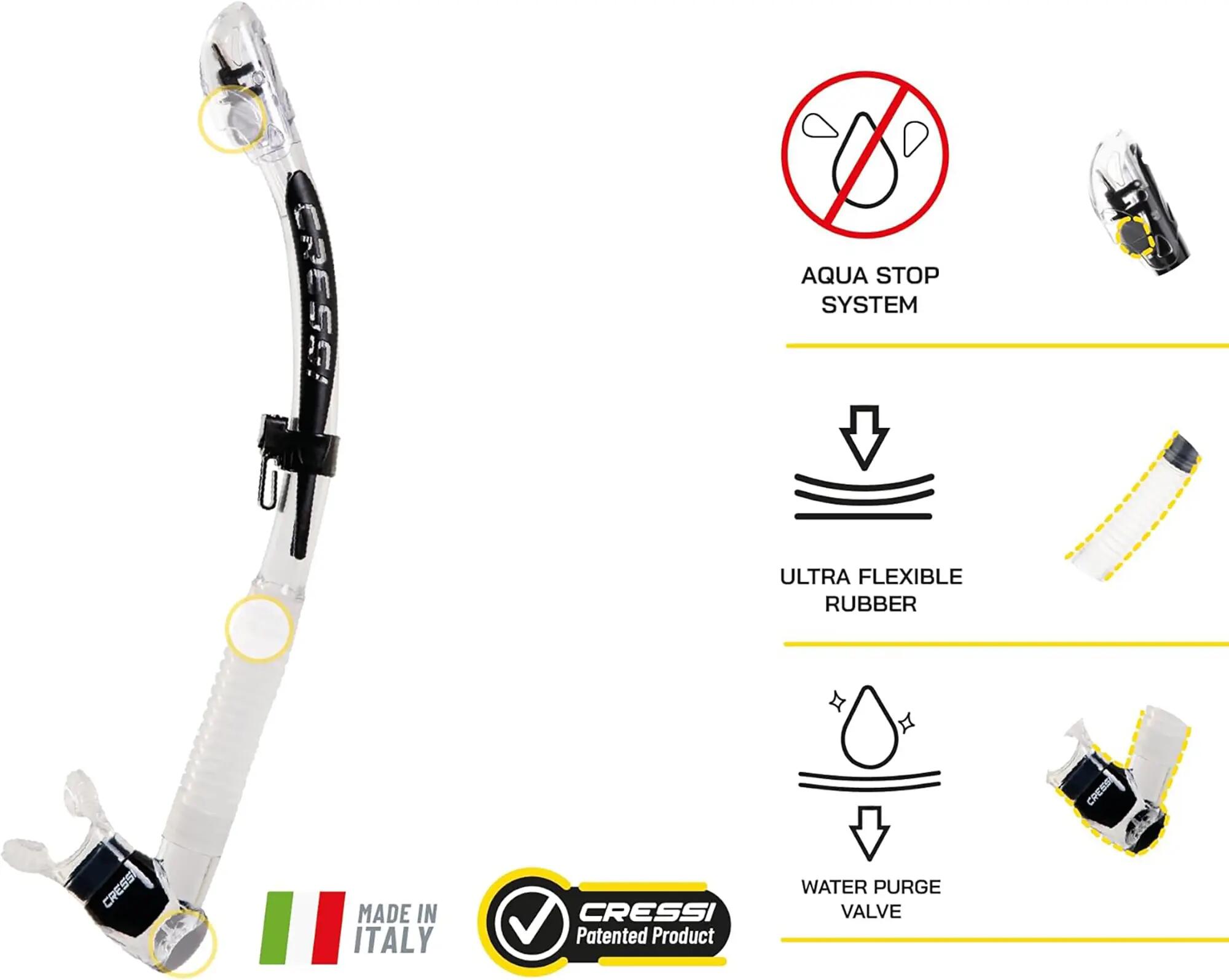 Snorkel Cressi Itaca Ultra Dry Vert 2/5