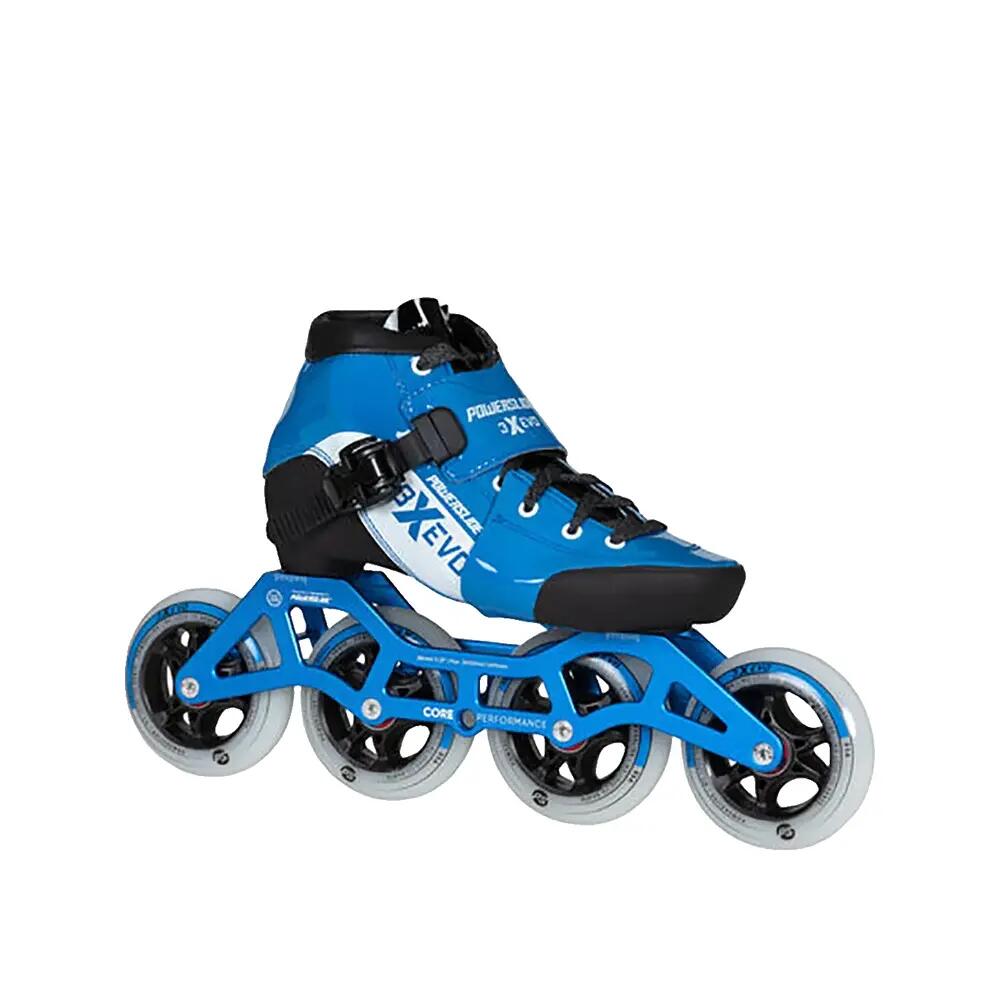 Roller Powerslide 3X Ajustável Evo Azul/Branco 3/5