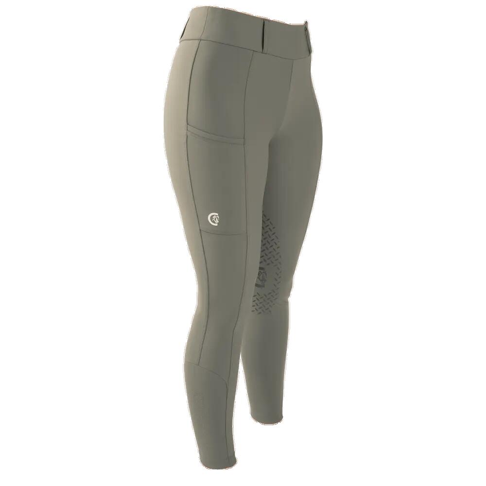 Legginsy jeździeckie Kentucky Classic Knee Grip Zielony Pył 3/5