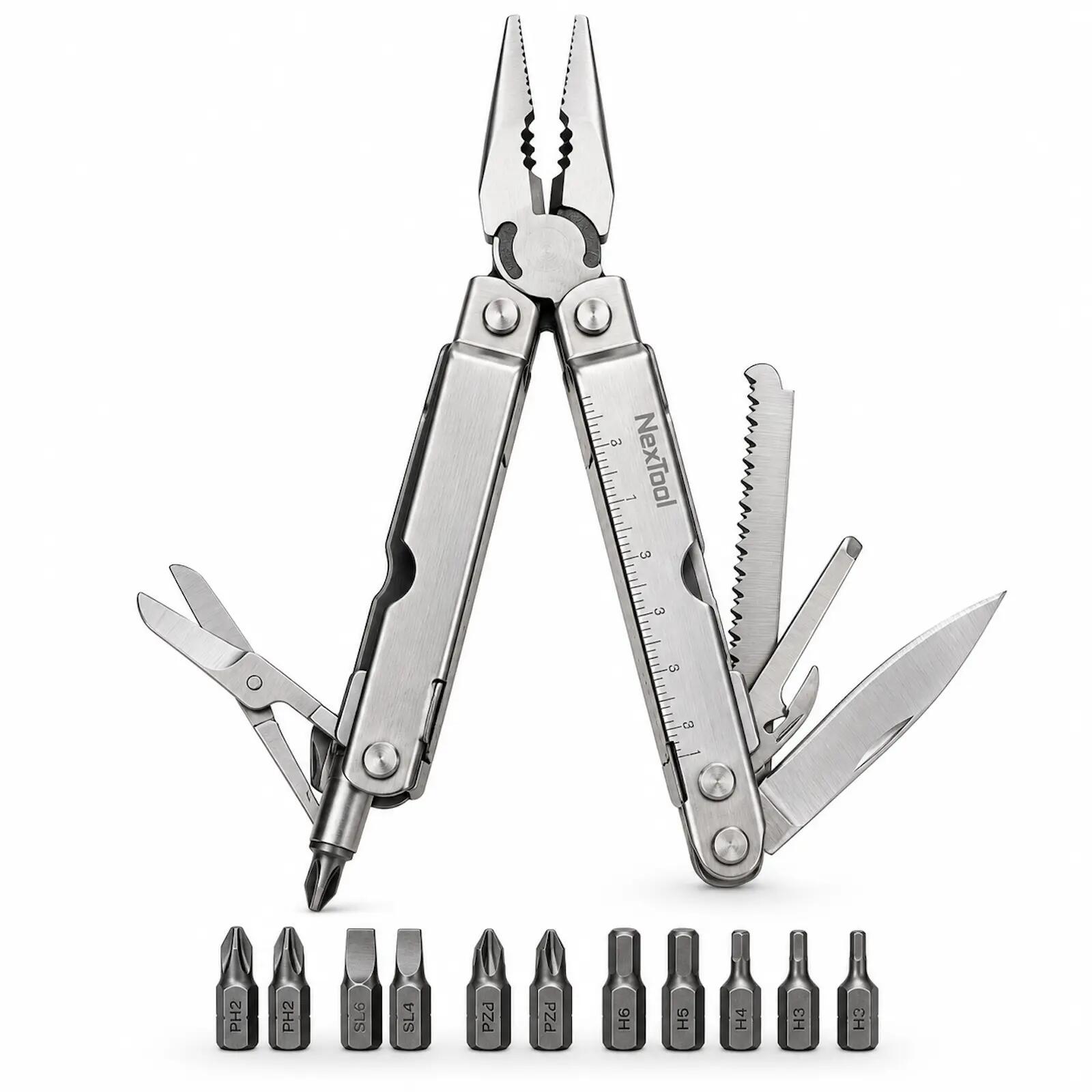 Multitool Survival Camping Outdoor Werkzeug Tool 12 Bits 1/5