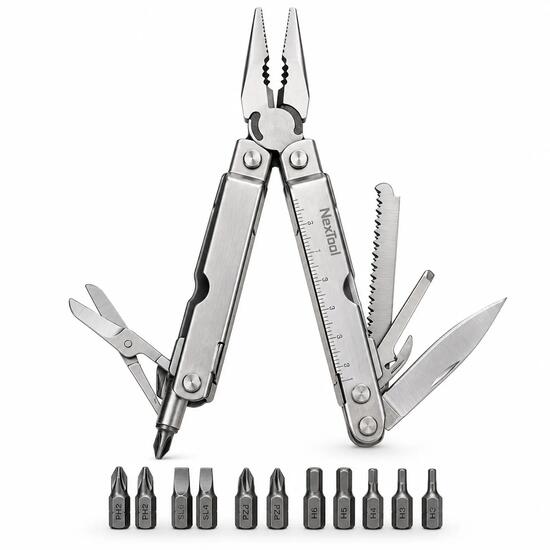 Multitool Survival Camping Outdoor Werkzeug Tool 12 Bits
