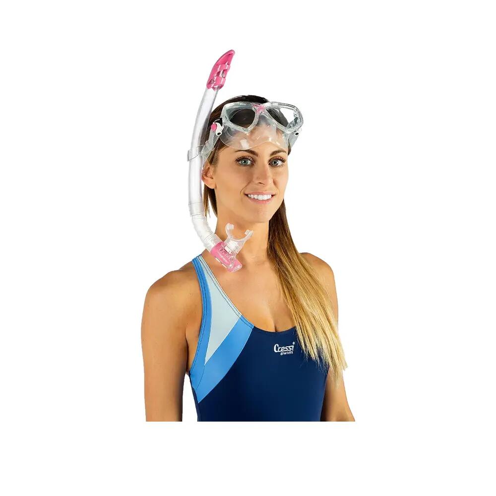 Set de snorkeling Cressi Marea VIP Transparente/Rosa 5/5