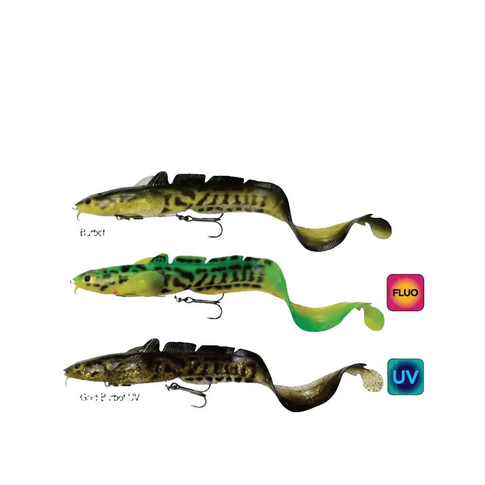 Appât souple Savage Gear 3D Burbot Verde 2/6