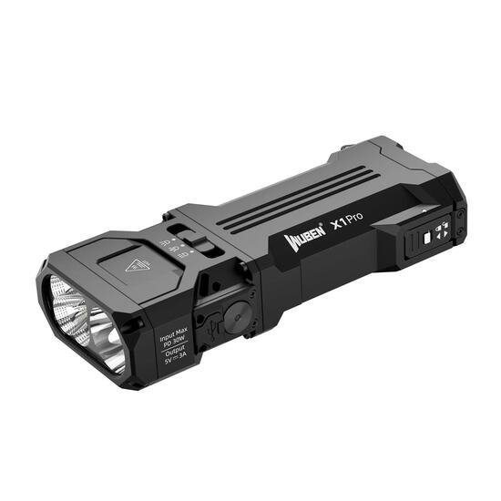 Wandern – Taschenlampe mit Spot- und Flutlicht, 12300 lm, Weiß – WUBEN X1 Pro