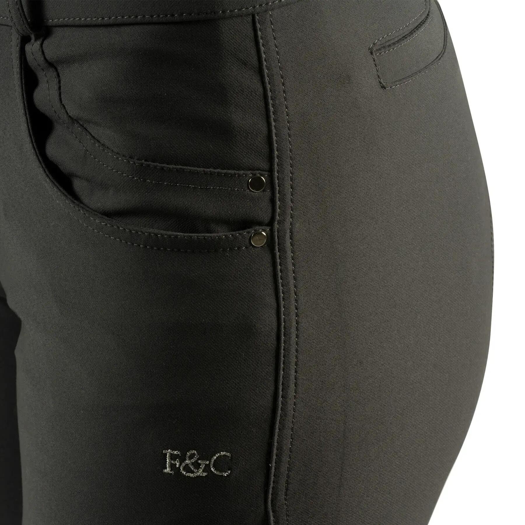 Women's mid grip riding pants Flags&Cup Pampelone 2/2