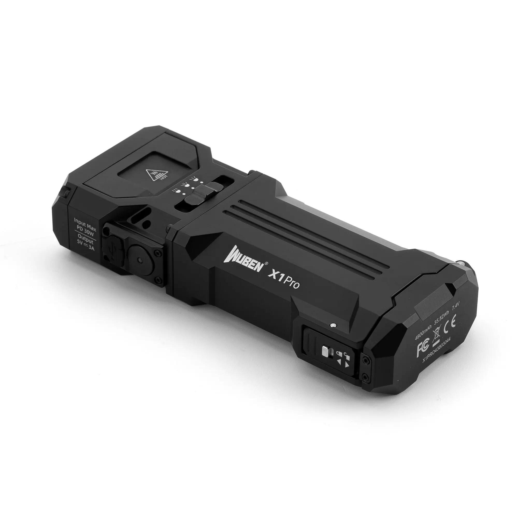 Wandern – Taschenlampe mit Spot- und Flutlicht, 12300 lm, Schwarz – WUBEN X1 Pro 4/15