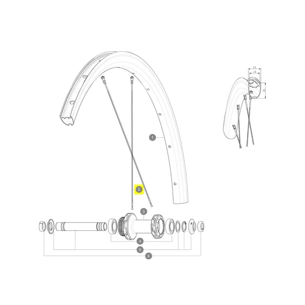 Rayons Mavic Ksyrium 30 Disc 2/2