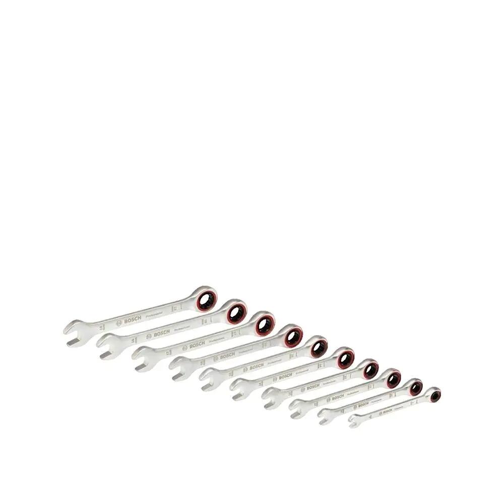 Bosch combination wrench tool 10 pieces in chrome vanadium 3/3