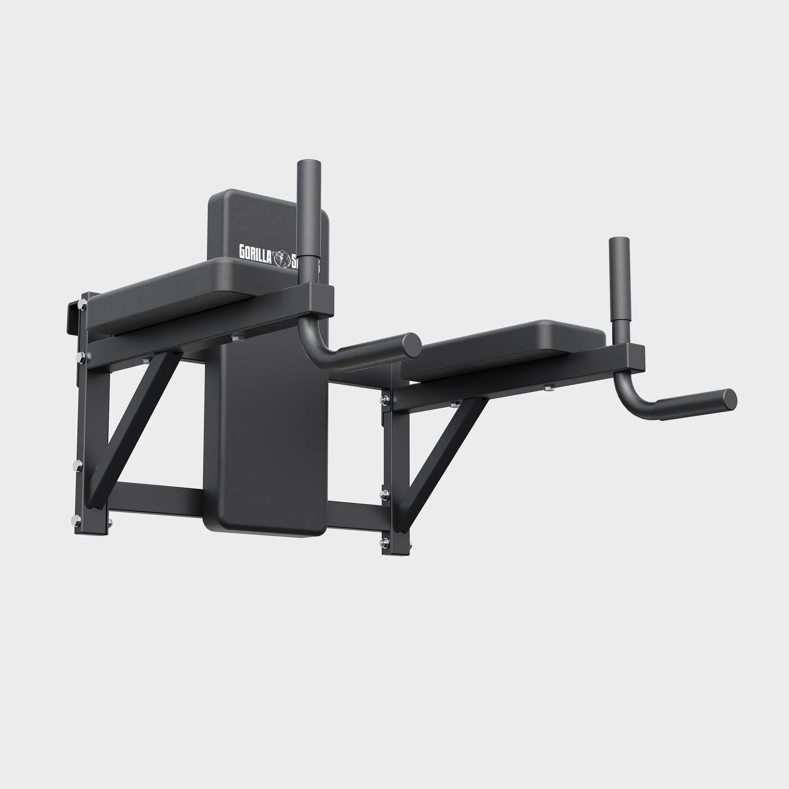 Sprossenwand mit Klimmzugstange, Dip Barren und Hantelbank, bis 200 kg 6/6