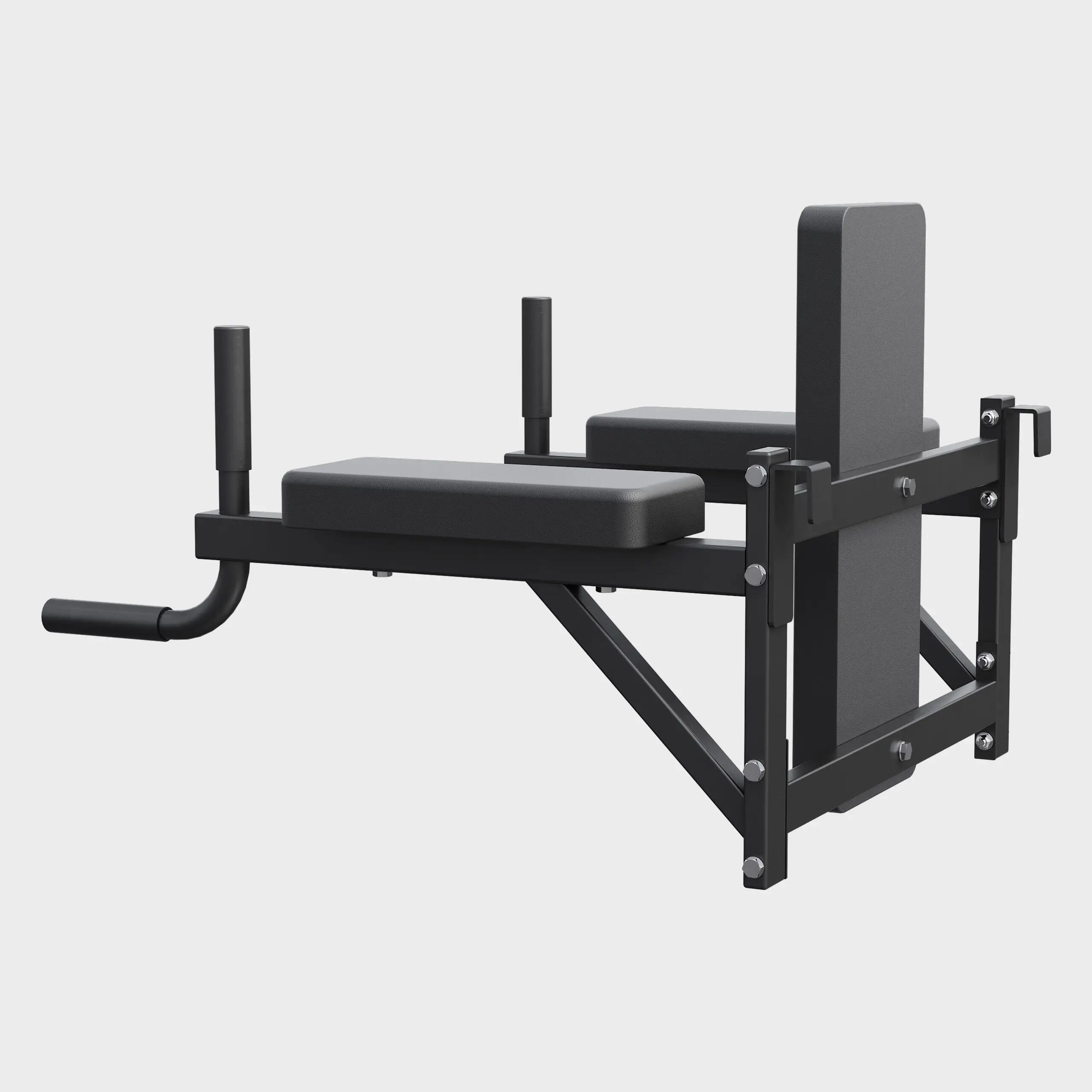 Sprossenwand mit Klimmzugstange, Dip Barren und Hantelbank, bis 200 kg 5/6