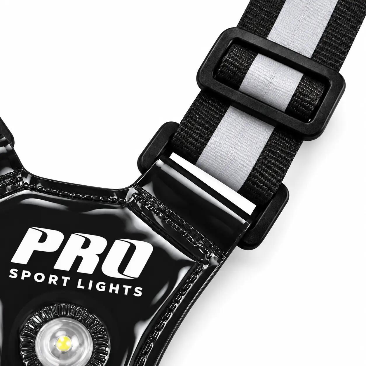 Reflecterend Hardloopvest Met Verlichting Reflectoren One Size Zwart 4/6
