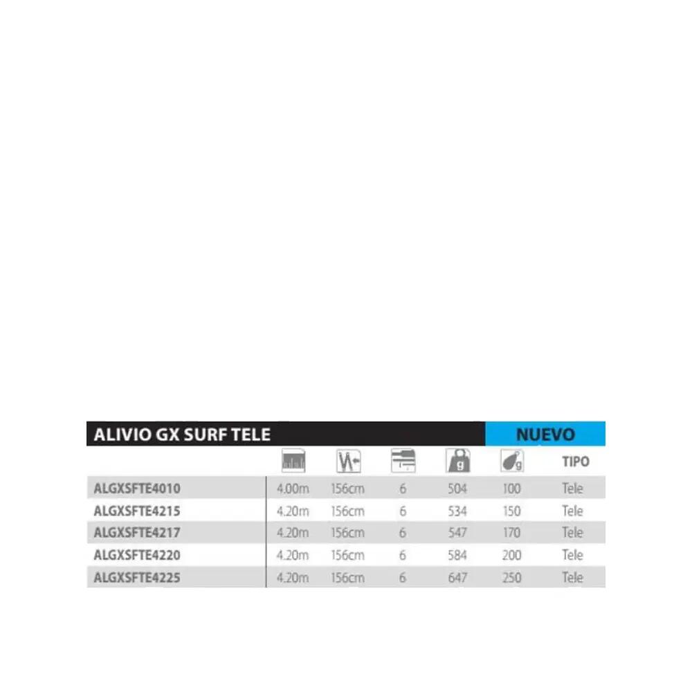 Teleszkópos bot Shimano Alivio GX Surf Tele 4215 2/4