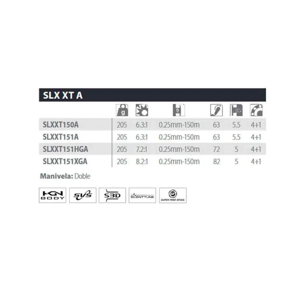 Moulinet de pêche Shimano SLX XT A Czarny/Niebieski 2/6