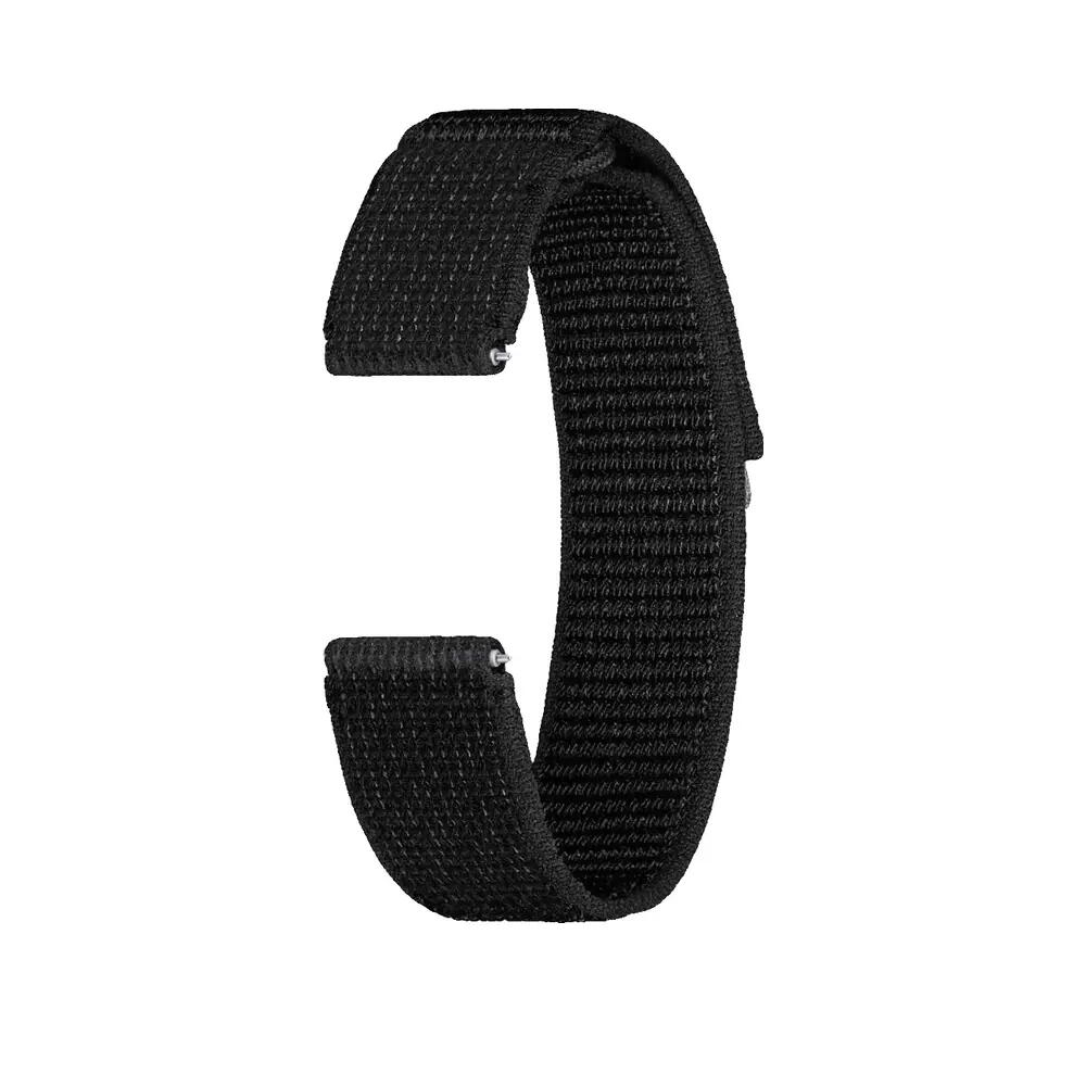 Samsung stofarmband voor Galaxy Watch 6 en 6 Classic Zwart 3/5