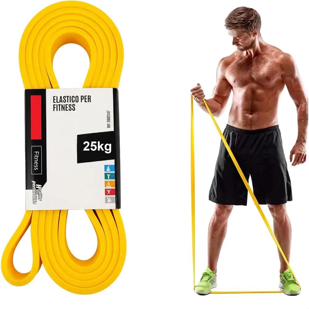 Faixa de resistência de 60 kg para treino de força, funcional (208 x 2,4 cm) 3/4
