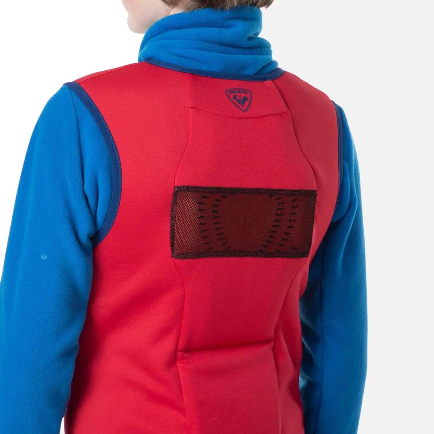 Rossignol Flexvent Weste für Kinder, roter Rückenprotektor für Jungen 2/2