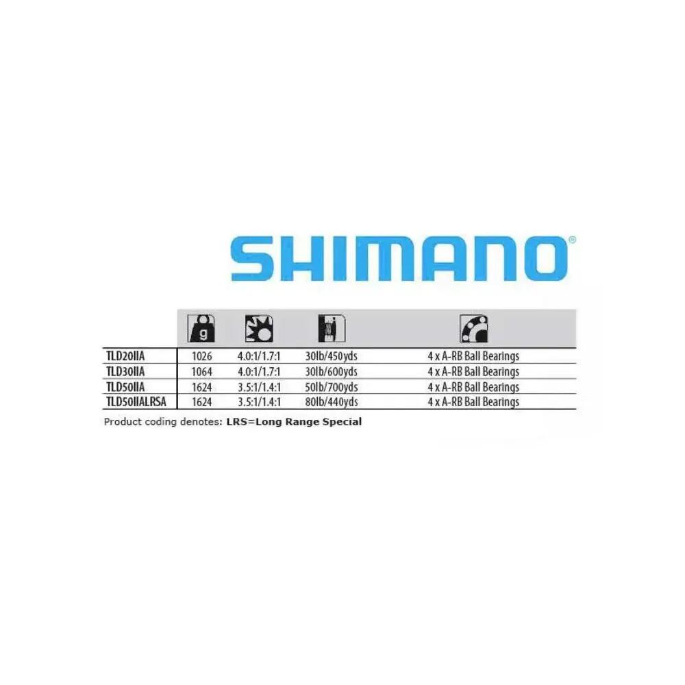 Moulinet de pêche Shimano TLD 2 prędkości 2/4