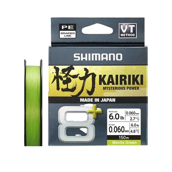 Fil de pêche Shimano Kairiki 8+ Zielony 150m
