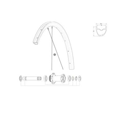 Rayons Mavic Allroad Pro Carbon SL Sinistro