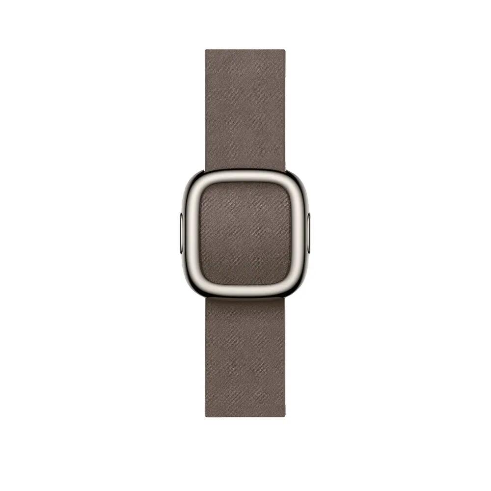 Apple Modern Buckle Band Donker Taupe 2/3