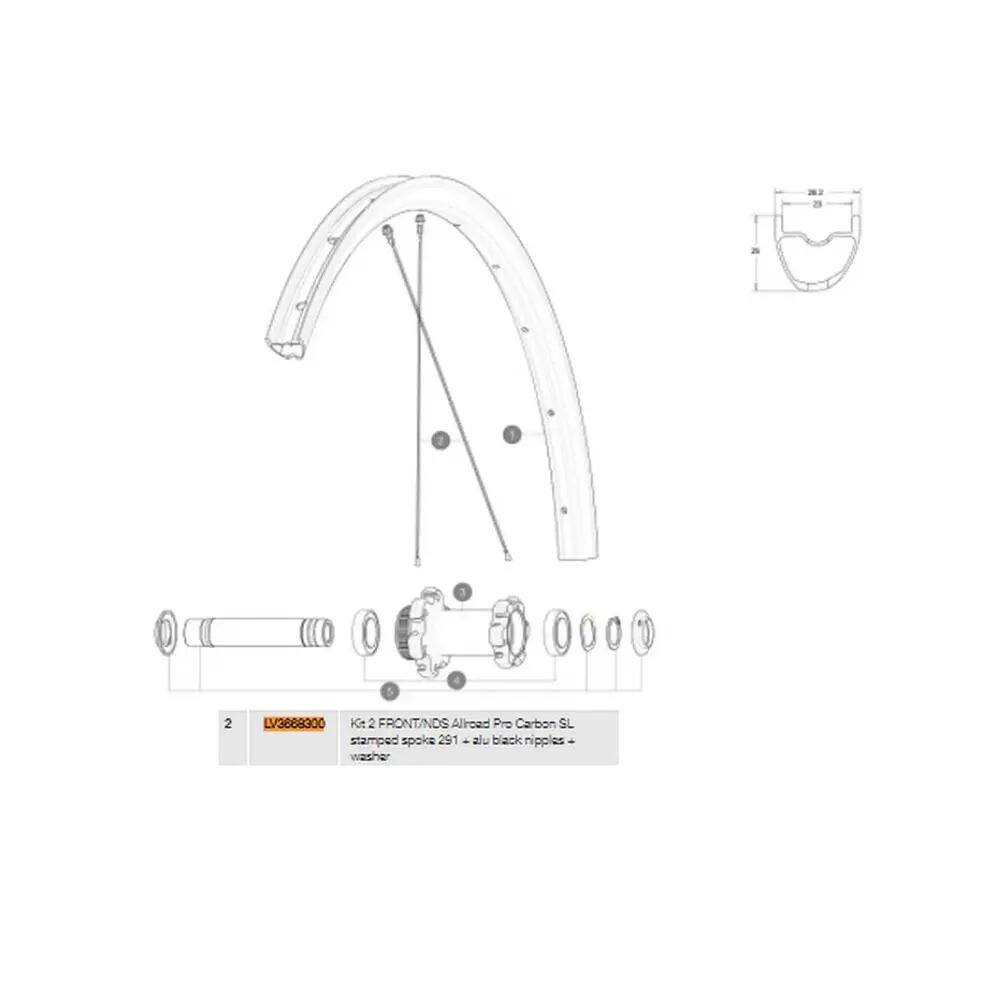 Rayony Mavic Allroad Pro Carbon SL Lewa 2/2