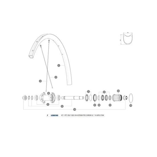 Rayons Mavic Ksyrium Pro Carbon SL