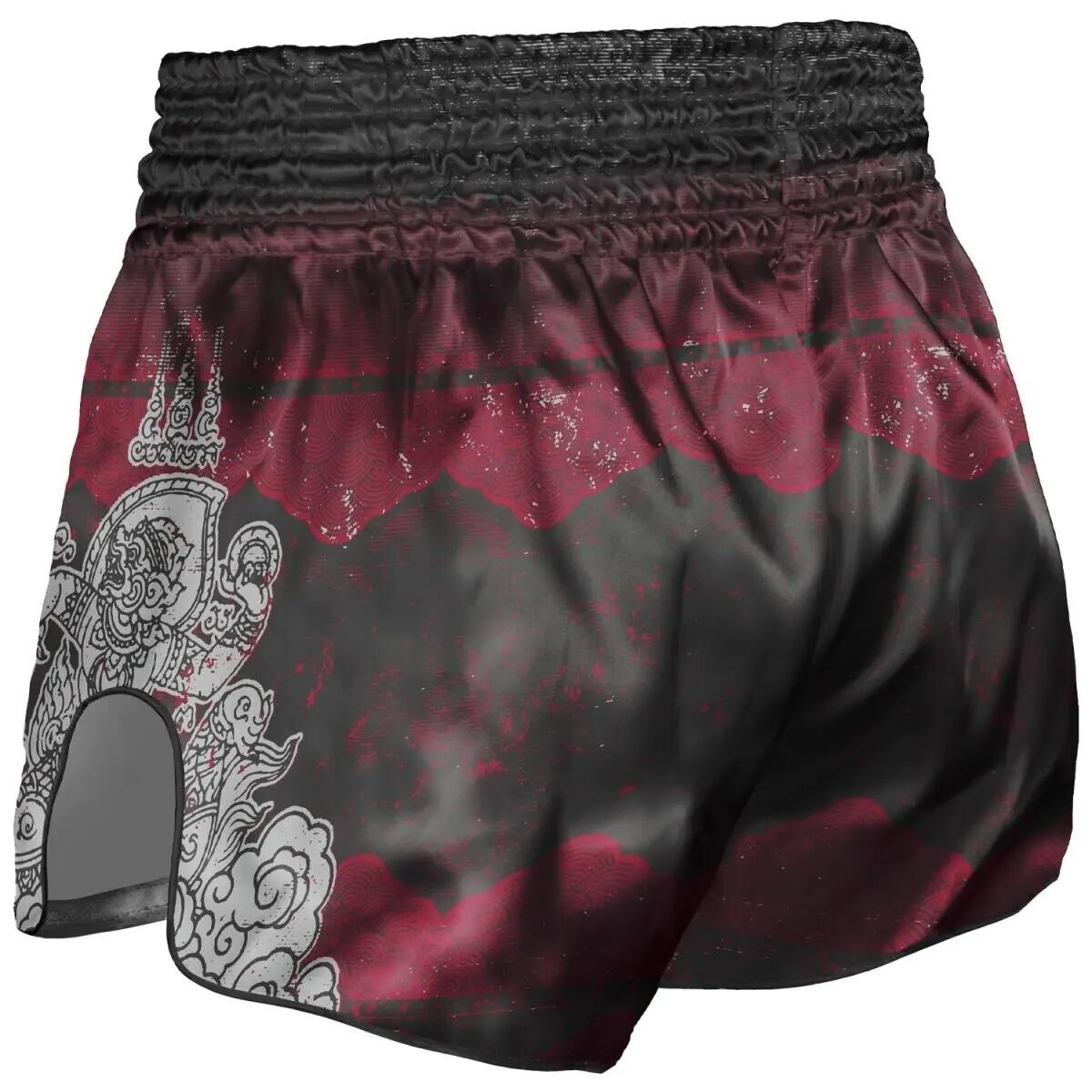 Shorts de Muay Thaï Hanuman 8 Weapons XXL Noir-Rouge 2/2