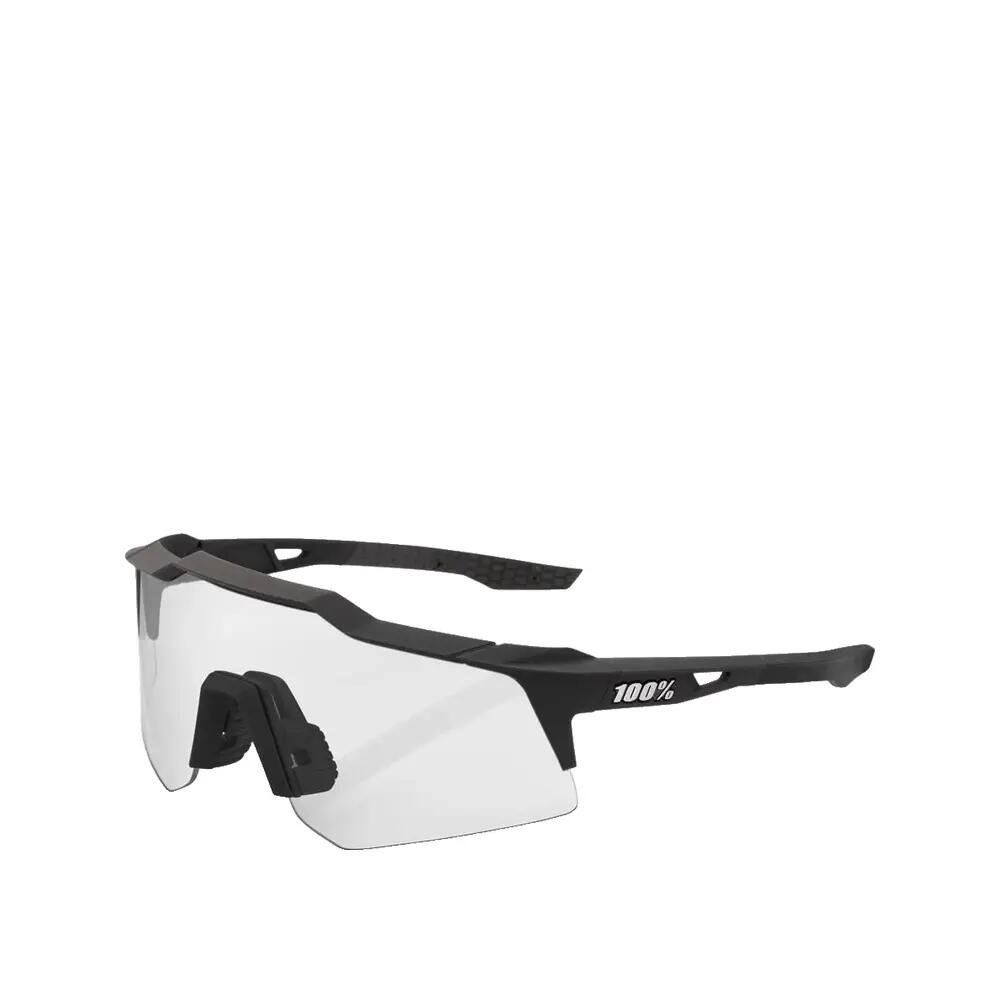 100% Speedcraft XS - Smoke Lens unis Soft Tact Black - performance compatta 4/4