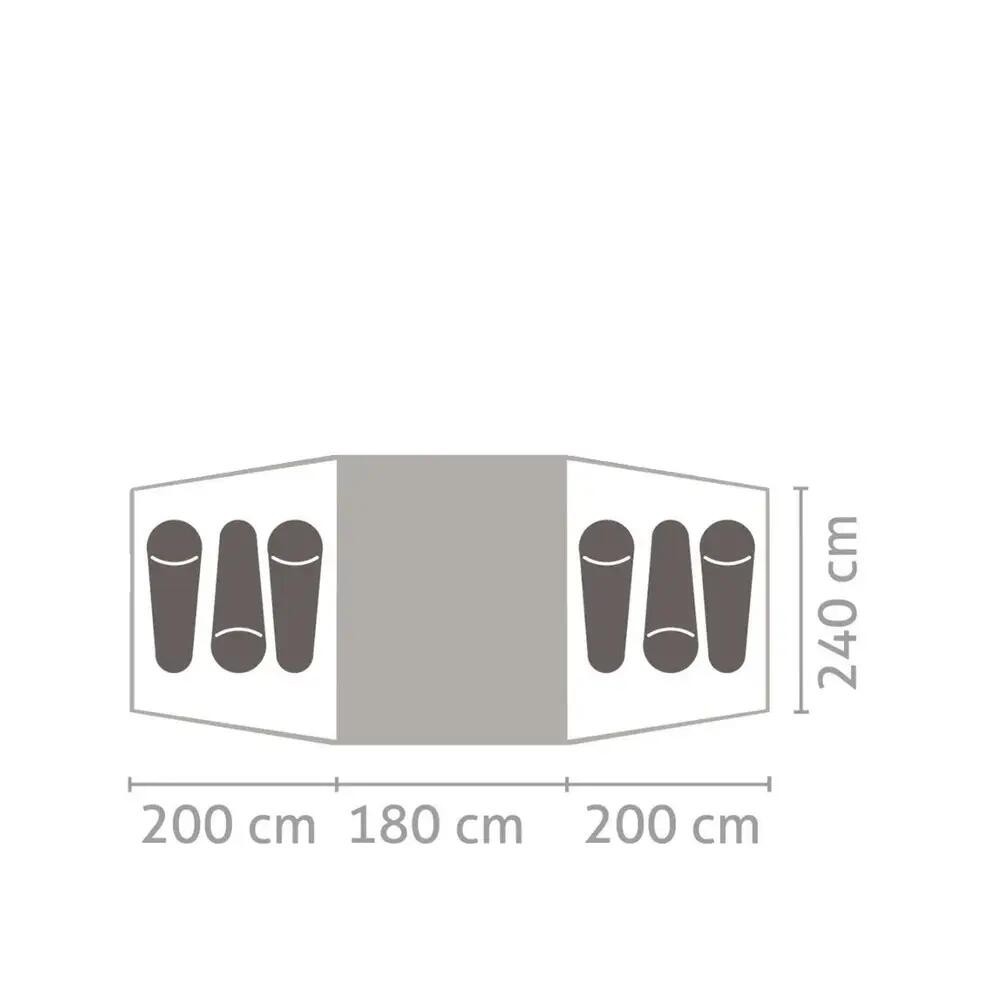 Salewa Midway VI Zelt für 6 Personen 2/3
