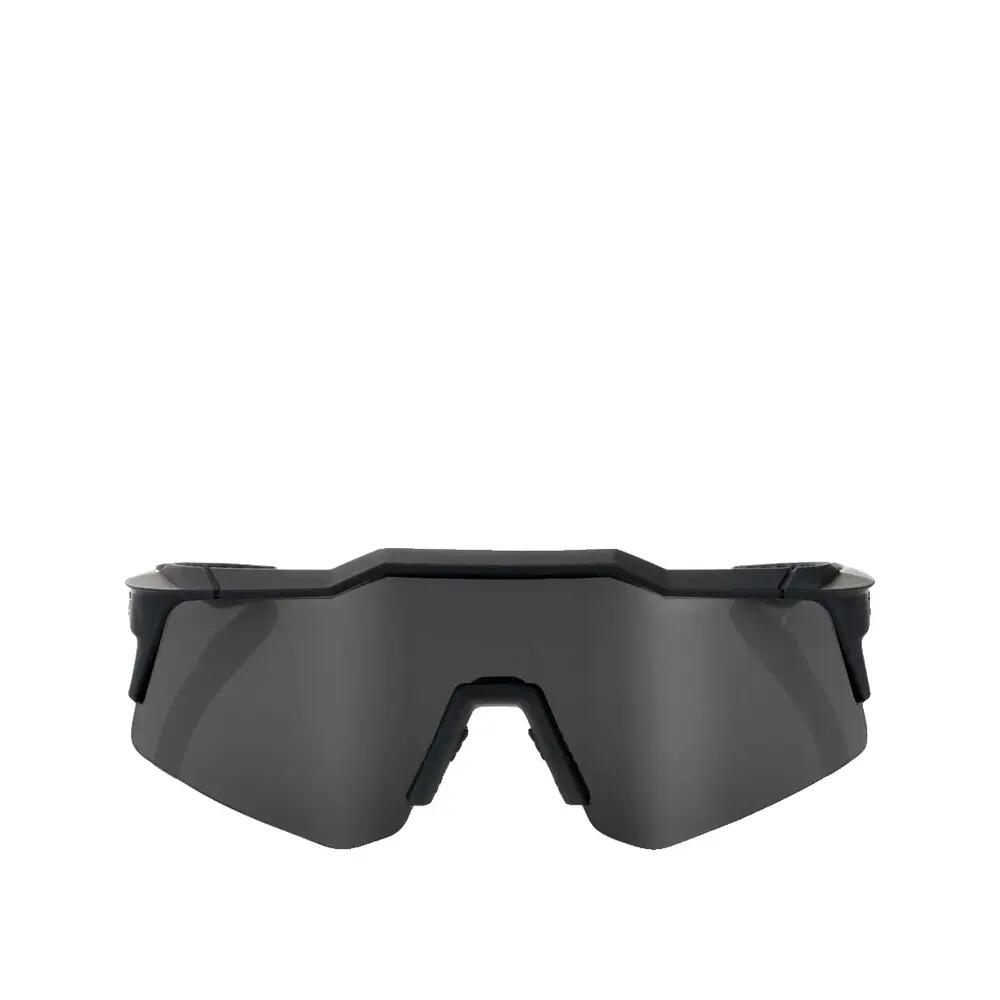 100% Speedcraft XS - Smoke Lens unis Soft Tact Black - performance compatta 2/4