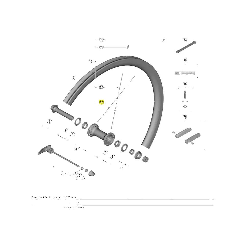 Rayons Shimano WH-R9200-C36-TU-F 2/2