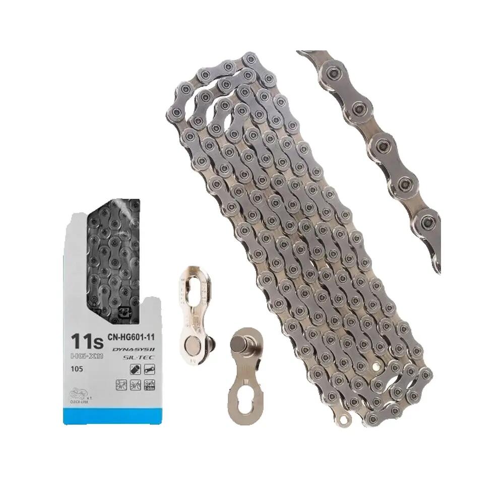 SHIMANO Catena DEORE CN-HG601 11 velocità 116 maglie perno rivetto - Catena cicl 7/7
