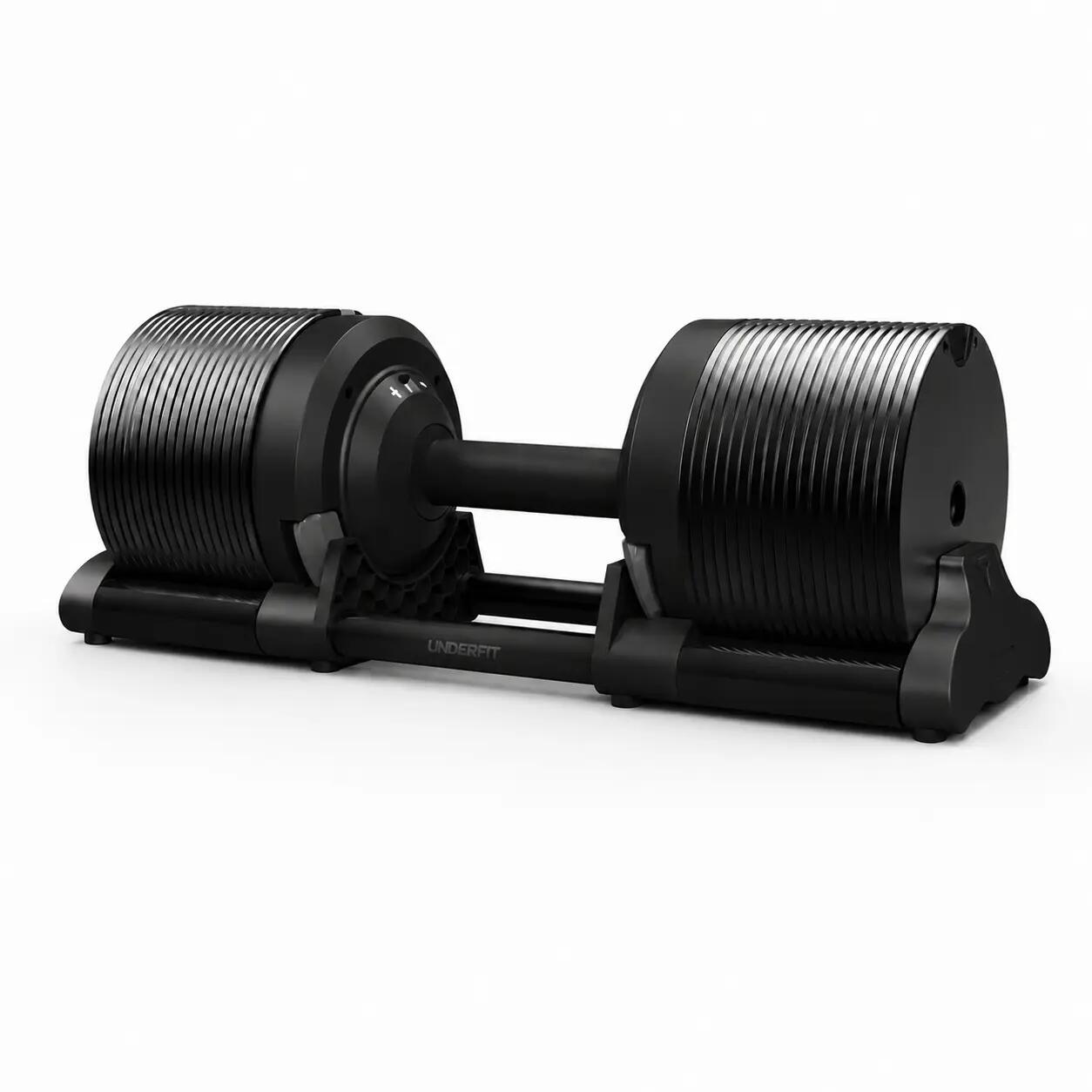 Zestaw hantli regulowanych 2x40 kg ze stojakiem regulacja 1 kg UNDERFIT 11/12