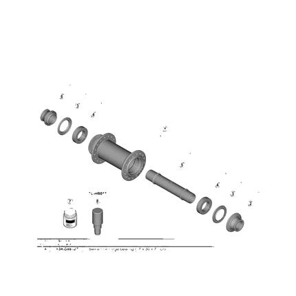 Fahrradteil Shimano Y3KG9802T Dichtung