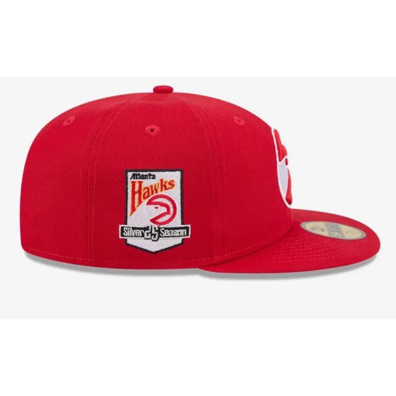 Casquette NBA Atlanta Hawks New Era Hardwood Classic 59FIFTY Rouge 3/5