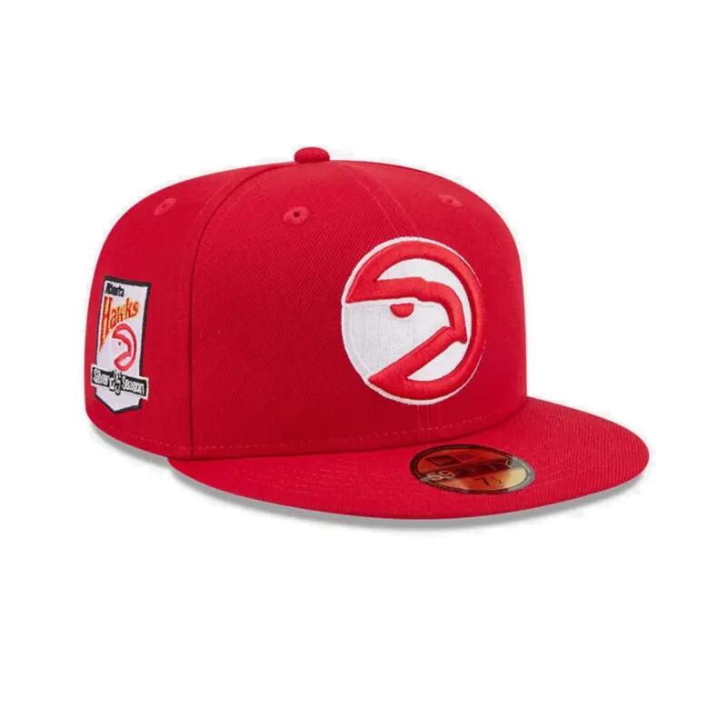 Casquette NBA Atlanta Hawks New Era Hardwood Classic 59FIFTY Rouge 2/5