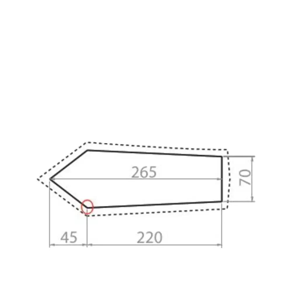 Tapis de tente Vaude Allround Taurus 1P in poliestere riciclato 2/2