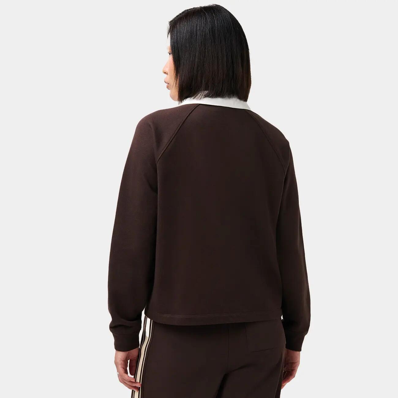Sweaty Betty Revive Rugby Sweatshirt  Espresso Brown L 6/7