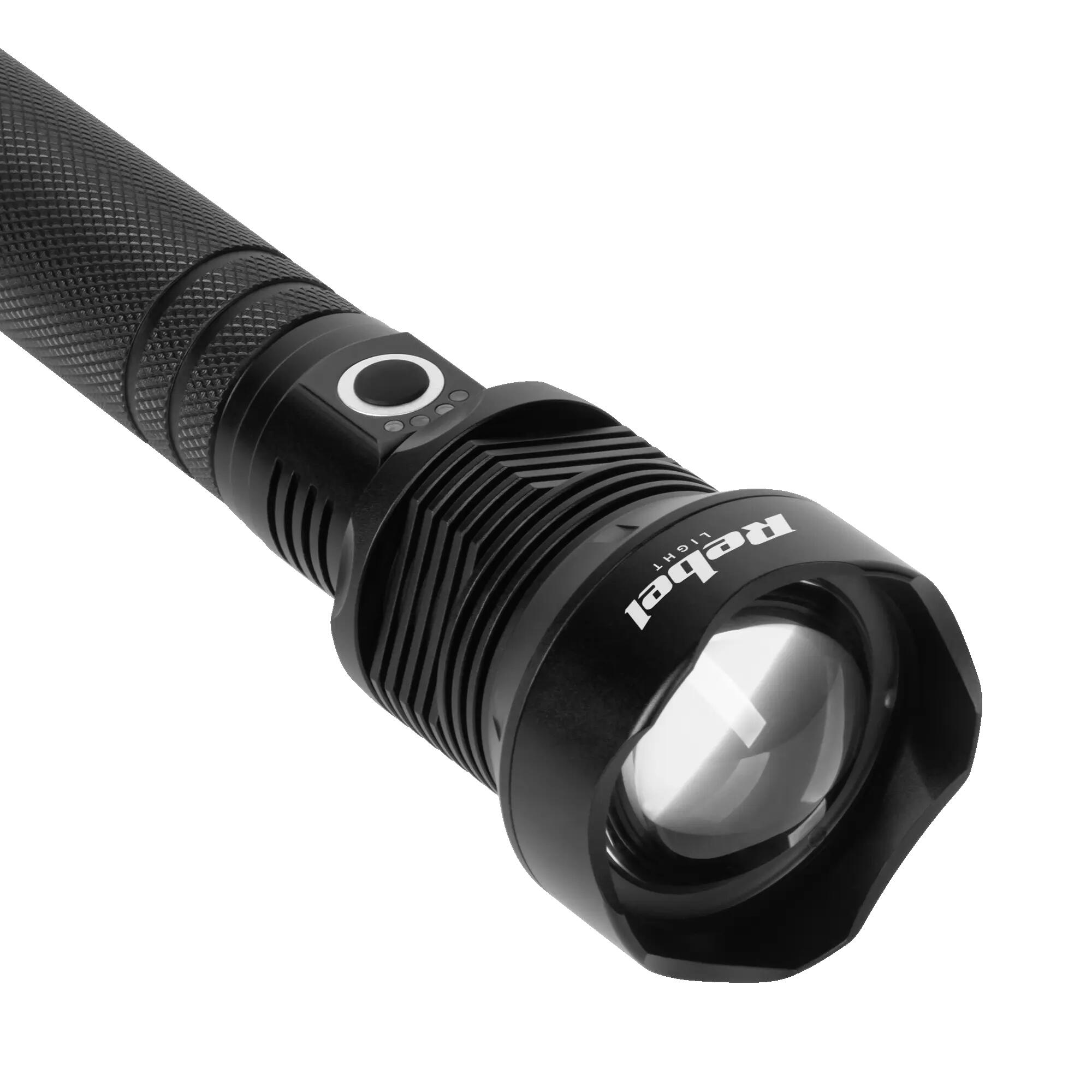 Latarka aluminiowa LED 1857lm 20W Rebel ZOOM 800m USB-C IP65 mocna jasna 3/7