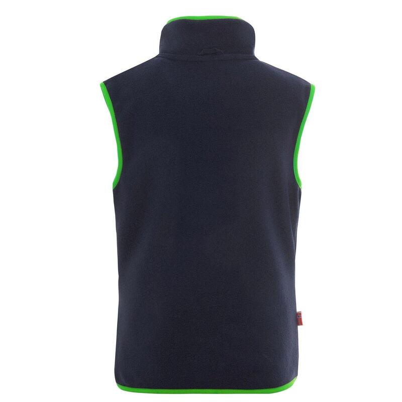 Gilet polaire enfant Arendal bleu marine / vert vipère