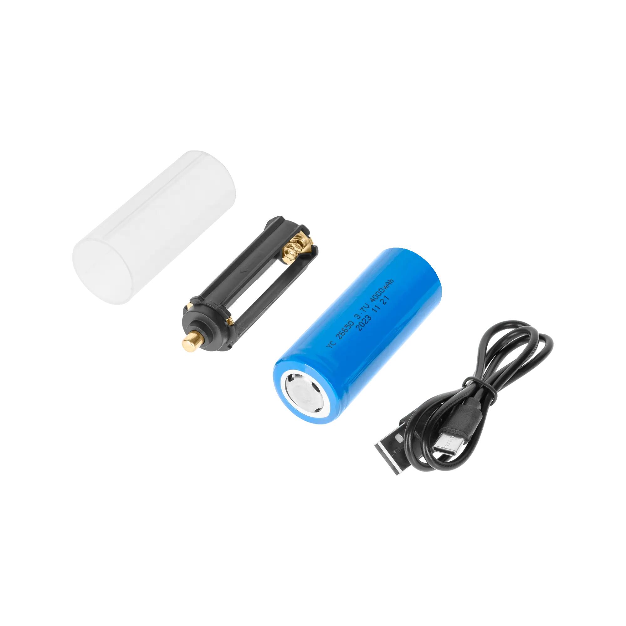 Akumulatorowa latarka LED Rebel 10 W zoom aluminium 1000 lm IP65 USB-C 7/7