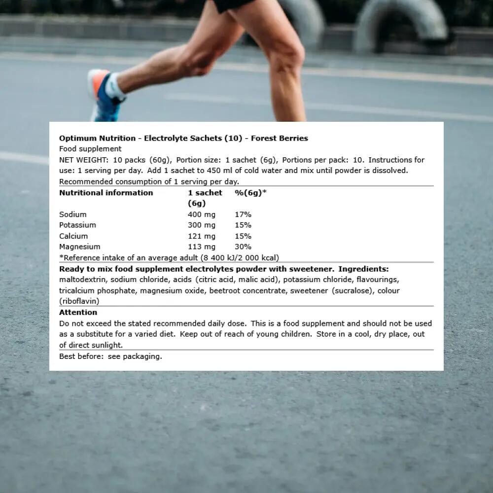 électrolytes Et Hydratation | Electrolyte Sachets (10x60g) | Forest Berries 3/3