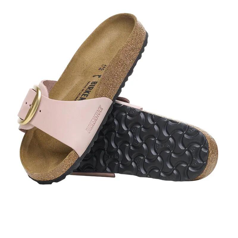 Sandali Birkenstock Madrid Big Buckle Donna in Pelle Nubuck Stretta 6/7