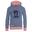 Kinder Hoodie Pullover Troll Staub-Blau/Antikrosa